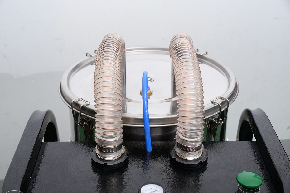 藍(lán)色反吹氣管&雙出氣消音管