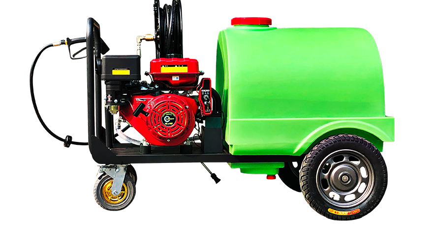 戶外環(huán)衛(wèi)道路養(yǎng)護(hù)小廣告清除巴曼300G高壓清洗機(jī)帶水箱物業(yè)保潔