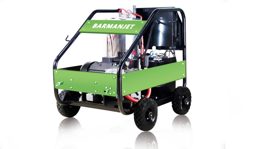 200公斤巴曼柴油加熱熱水清洗機(jī)BM20E15DH